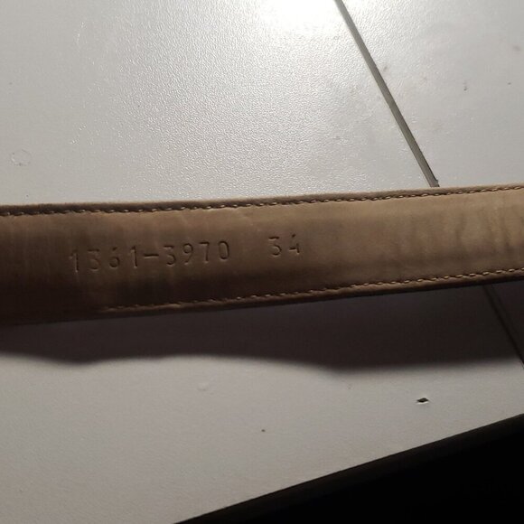 Escada Metallic Blue Suede Leather Belt - Picture 8 of 11